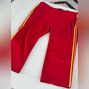 Red Men's Track Joggers with Side Stripes 3xl